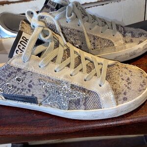 Golden Goose Superstar White  Snake skin toe-eur 38
